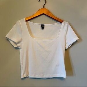 White crop top